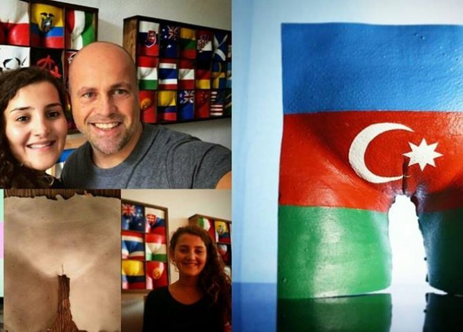 Azərbaycanlı qız bayrağımızı görün necə təhqir etdi – Hələ belə biabırçılıq olmamışdı /FOTOLAR 18+
